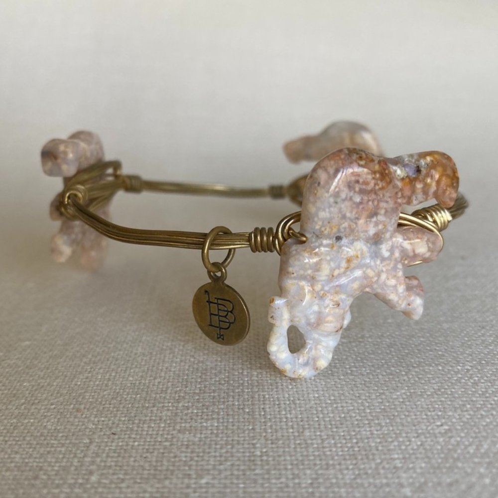 Bourbon & Bowties Elephant Stone Bangle